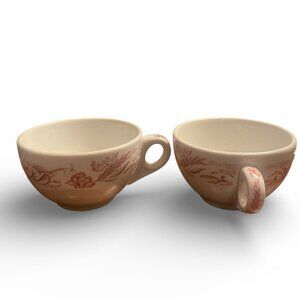 Mayer China Set Of 2 Marilyn Pattern Red-White Coffee Floral Beaver Falls, PA